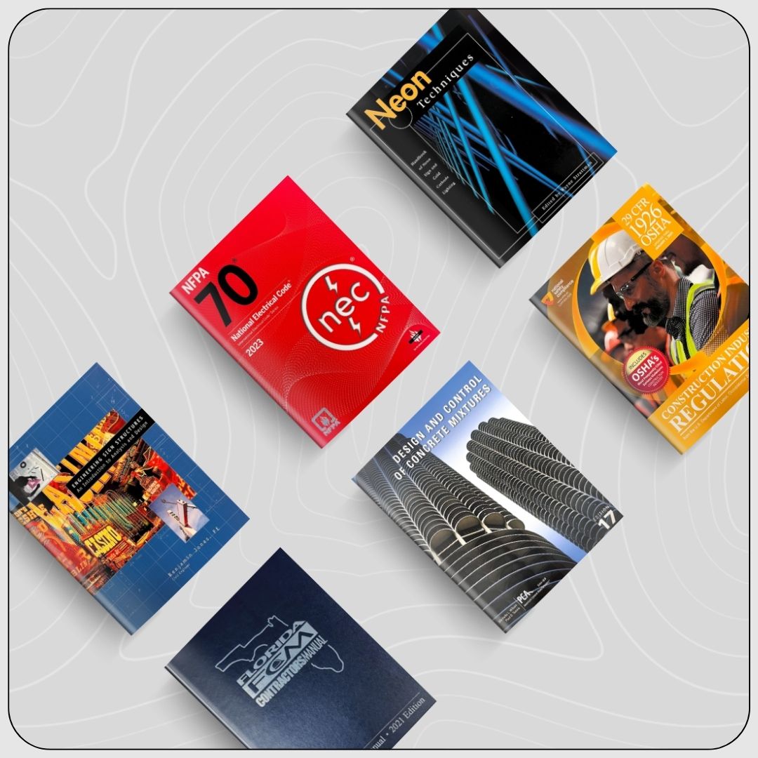  Sign Specialty Contractor Exam Book Bundle