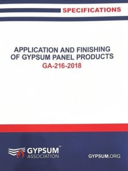 Application & Finishing of Gypsum Panel Products, 2018