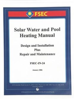 Solar Water & Pool Heating Manual, 2006