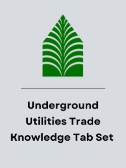 Pre-Printed Tabs for the Reference Books used in the Trade Knowledge part of the Underground Utility and Excavation Contractor's Exam