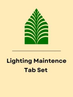 Pre-Printed Tabs for the Reference Books used in the Lighting Maintenance Contractor's Exam - Does not include NEC Tabs