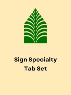 Pre-Printed Tabs for the Reference Books used in the Sign Specialty Contractor's Exam - Does not include NEC Tabs